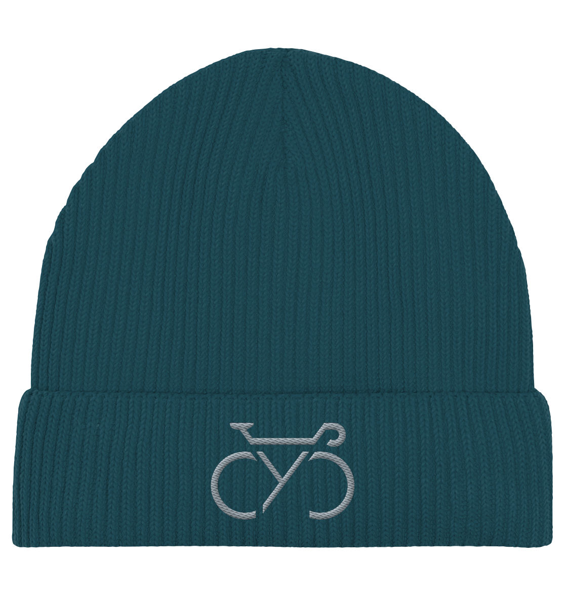 Bestickte CYC Fisherman Beanie silber