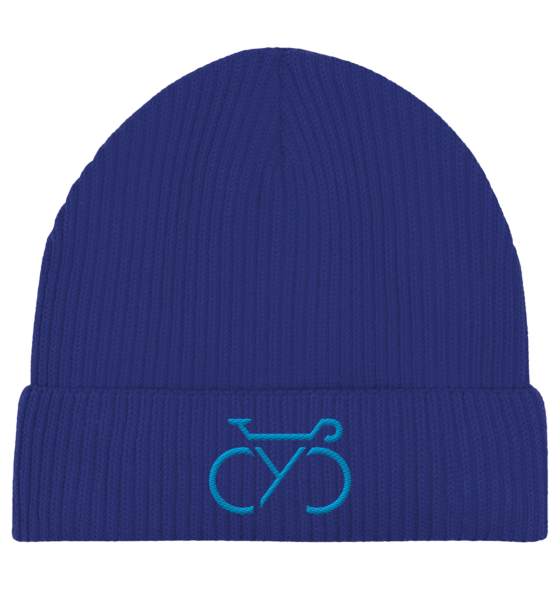 Bestickte CYC Fisherman Beanie blue