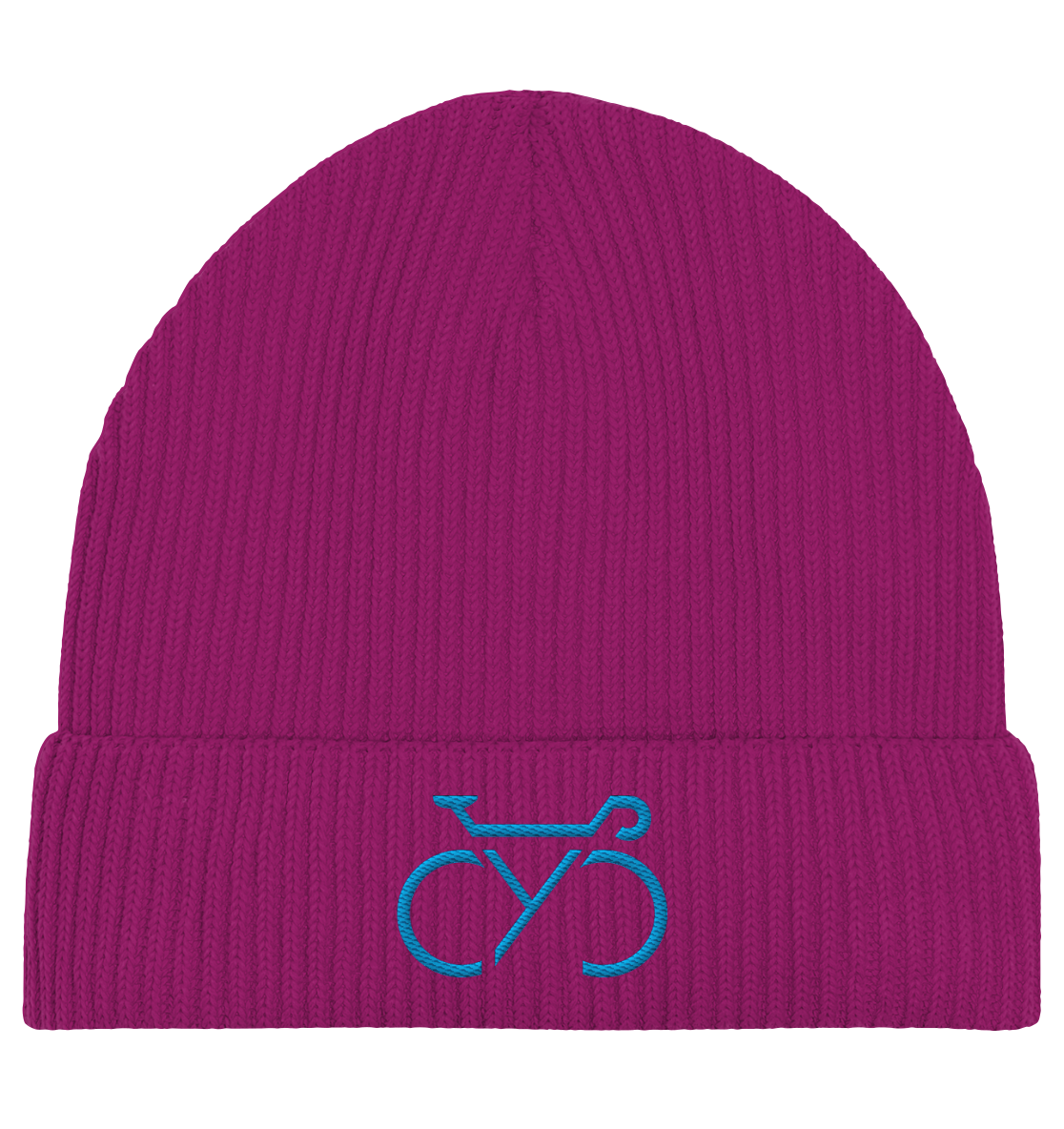 Bestickte CYC Fisherman Beanie blue