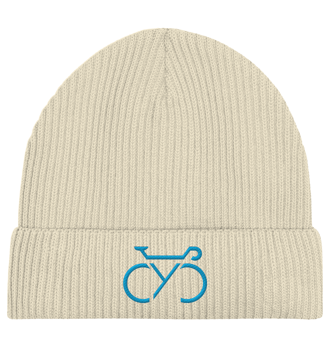 Bestickte CYC Fisherman Beanie blue