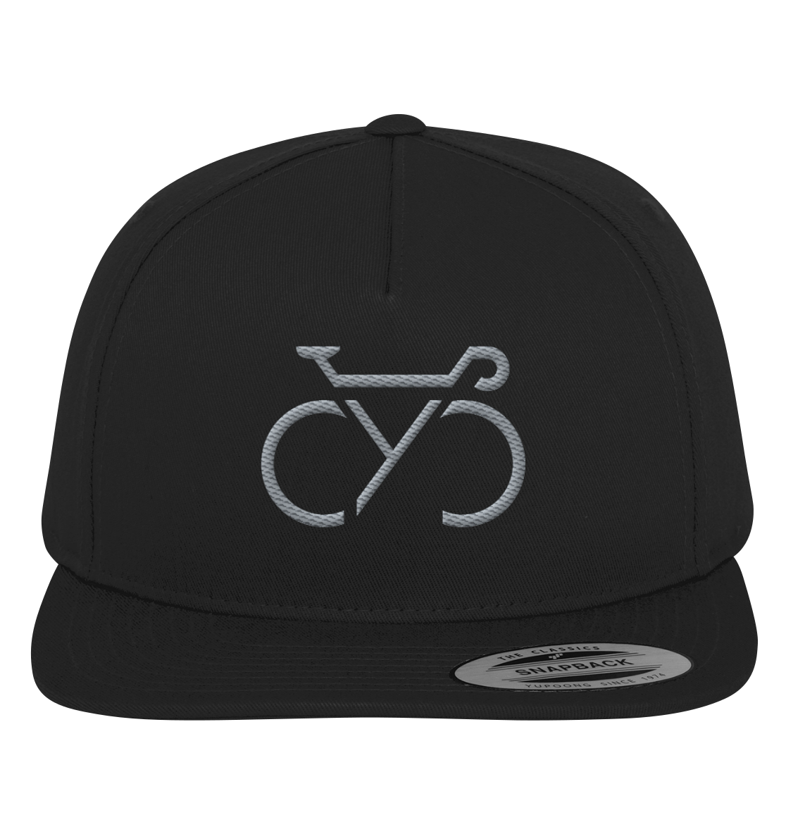 Bestickte CYC Snapback Cap silber
