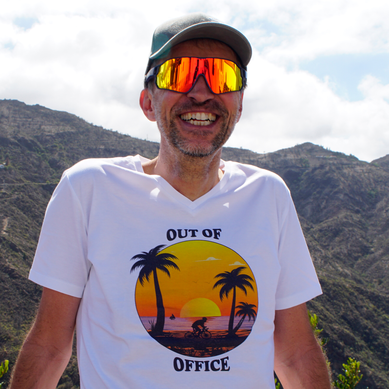 out of office - cyclements t-shirt weiß