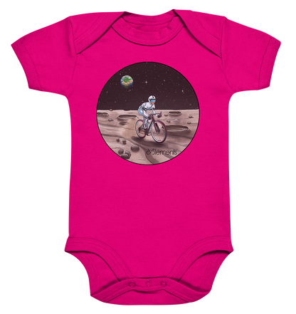 Riding to the Moon  - Organic Baby Bodysuite - Cyclements