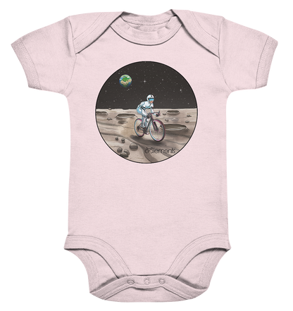 Riding to the Moon  - Organic Baby Bodysuite - Cyclements