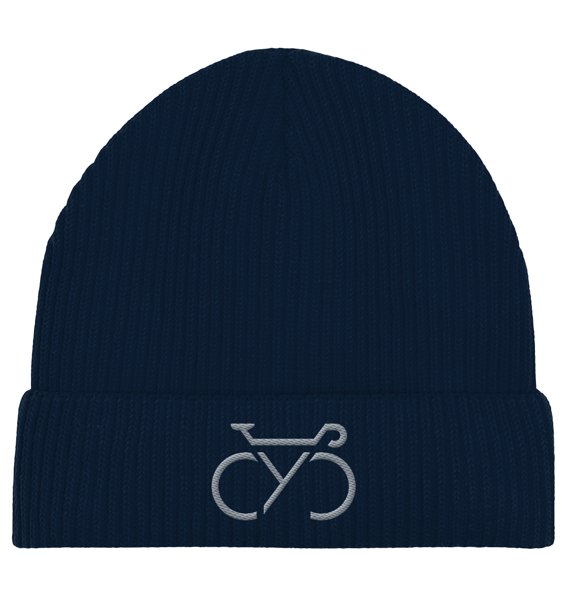 Bestickte CYC  Fisherman Beanie silber