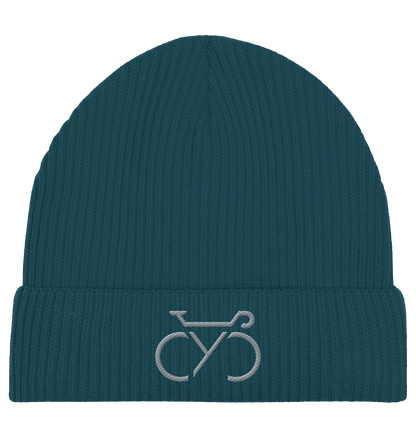 Bestickte CYC  Fisherman Beanie silber