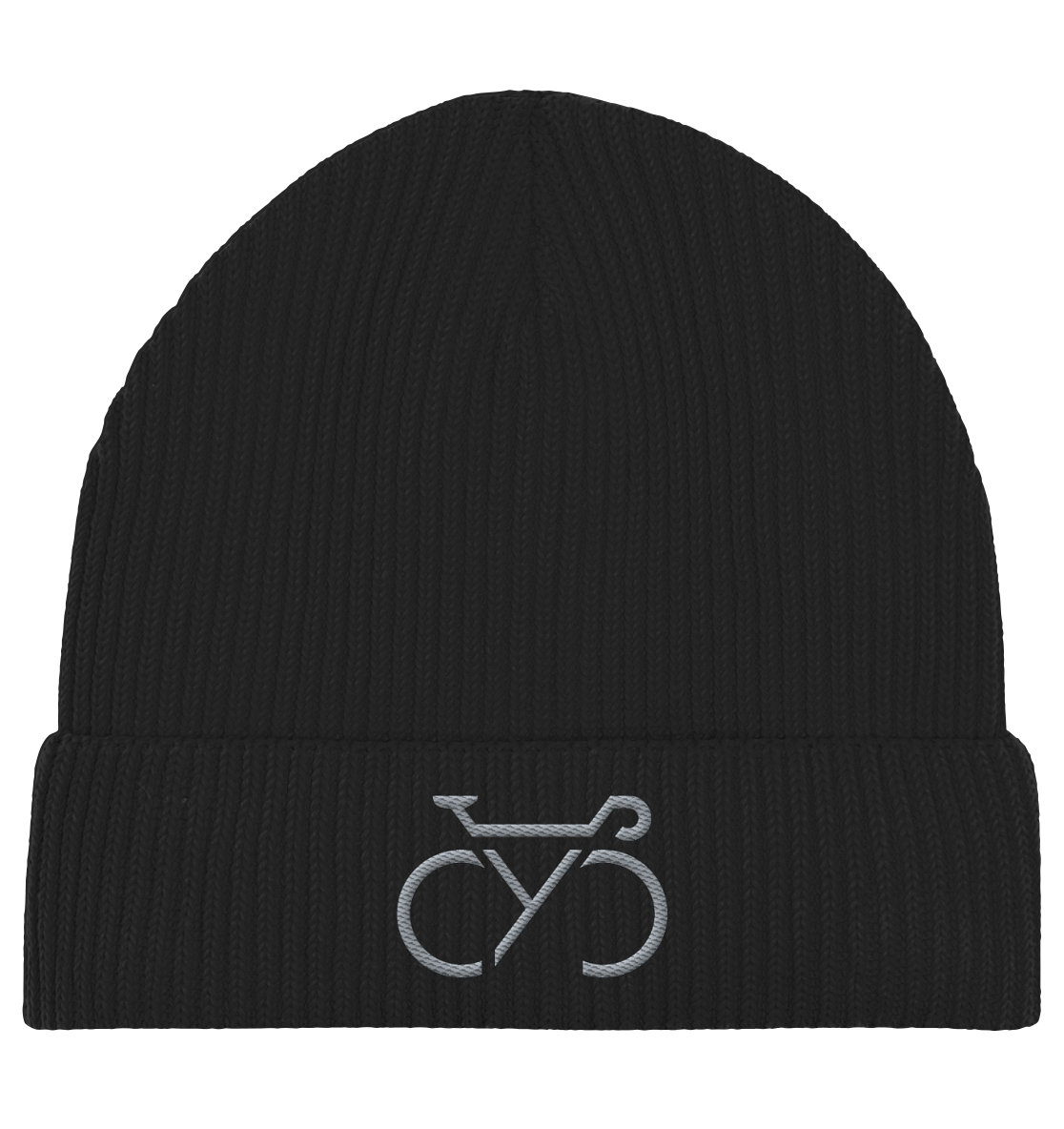 Bestickte CYC  Fisherman Beanie silber