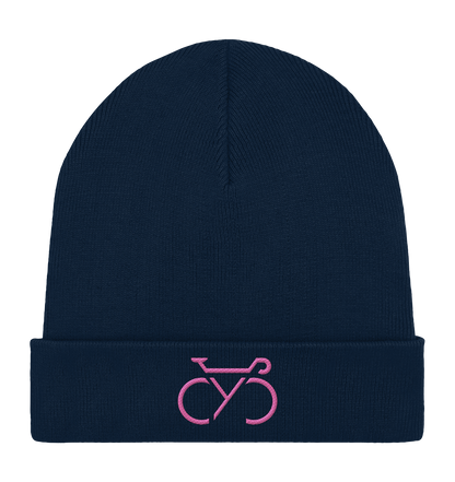 Bestickte CYC  Cap pink - Organic Rib Beanie