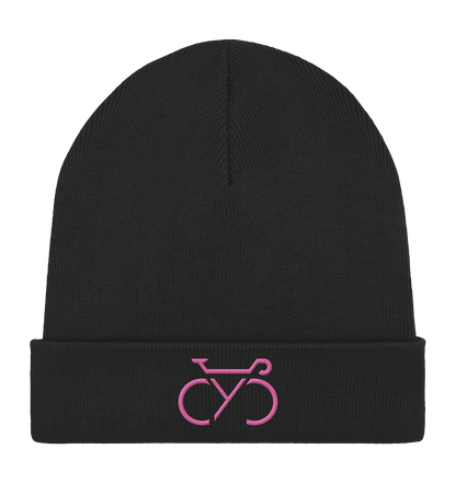 Bestickte CYC  Cap pink - Organic Rib Beanie