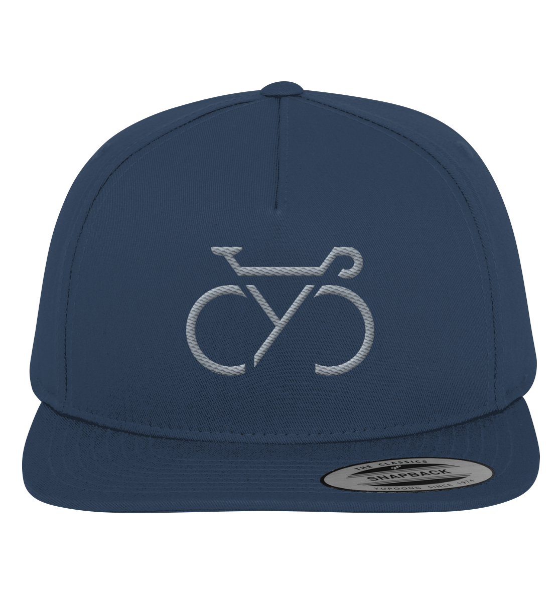 Bestickte CYC   Snapback Cap silber