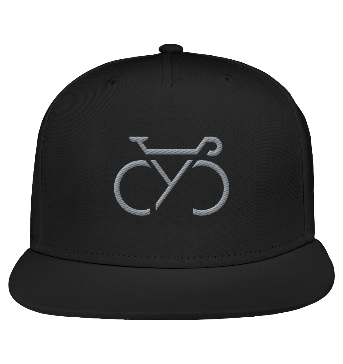 Bestickte CYC   Snapback Cap silber