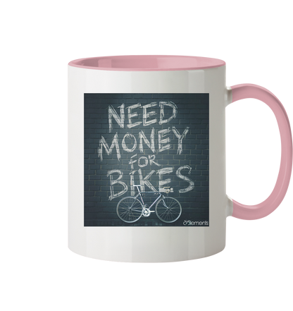 need money for bikes - Tasse zweifarbig - Cyclements